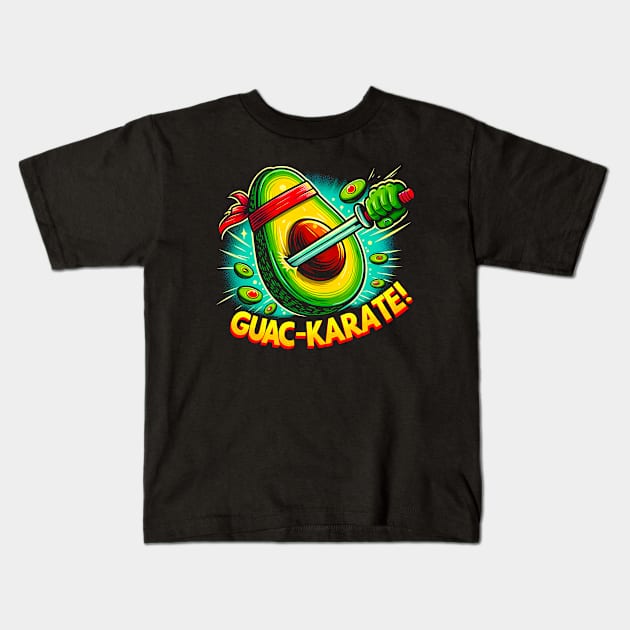 Guac Karate ! Avocado Lover funny Gift Kids T-Shirt by T-shirt US